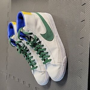 Nike Blazer ID white/green/yellow/blue size 11